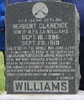 Herbert Williams Grave Marker
